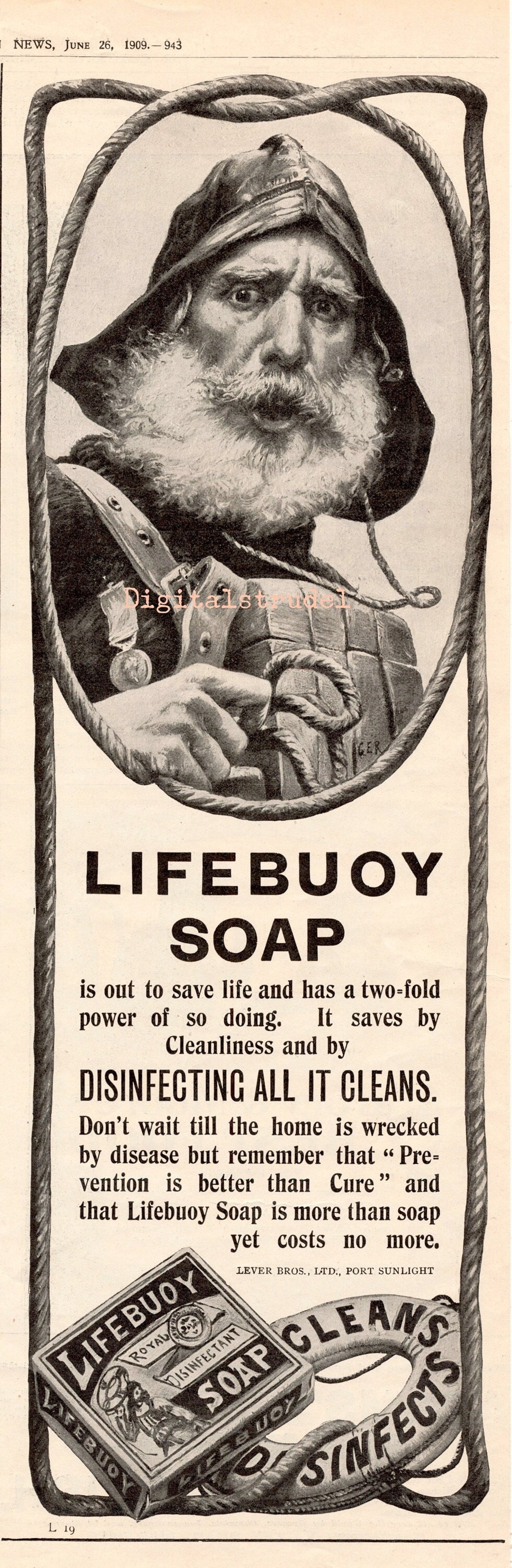 Vintage Lifebuoy Soap Advertisement From 1909 DIGITAL DOWNLOAD Etsy