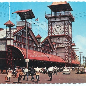 Imagem de cartão postal vintage - Georgetown, Guiana - DOWNLOAD DIGITAL