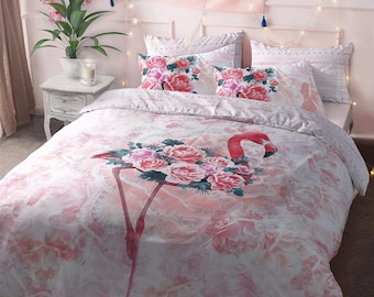 Flamingo duvet cover | Etsy Flamingo Duvet Cover Set | Adam Home