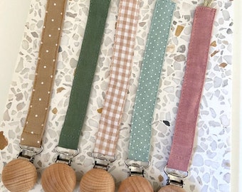 Cotton dummy/pacifier clips