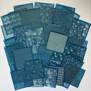 Silk Screens For Polymer Clay or Cake Fondant, 15 Piece Set Bundle