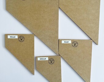 Wood Cutting Templates for Over-the-Collar Pet Bandanas (Set of 2) Bandana Maker Tool