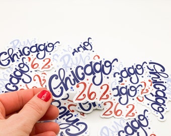Run Chicago 26.2 Marathon Vinyl Sticker - Waterproof
