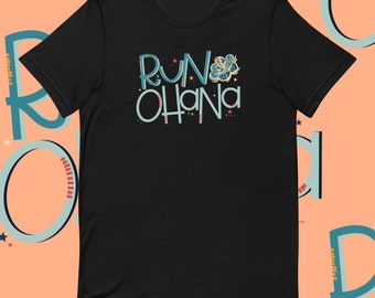Run Ohana Family Unisex T-Shirt, Run Ohana Family Running, Springtime Surprise Challenge T, Support Crew Cheering Shirt