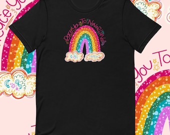 Race You to Neverland Unisex T-Shirt, Rainbow Inspired 5k Shirt, Springtime Surprise 5k