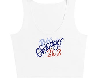 Run Chicago 26.2 Marathon Inspired, Marathon Runner Crop Top, Chicago Gift Ideas