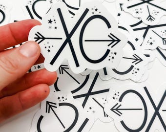 Cross Country Sticker, XC Team Sticker, High School, Junior High Cross Country Sticker Gift, Encouraging Runner Gift