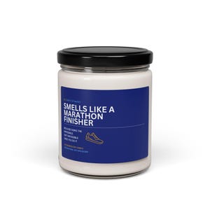 Marathon Finisher Candle, Marathon Runner Gift Scented Soy Candle, 9oz