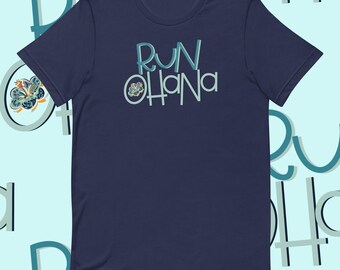 Run Ohana Family Unisex T-Shirt, Run Family Running, Support Crew Cheering Shirt