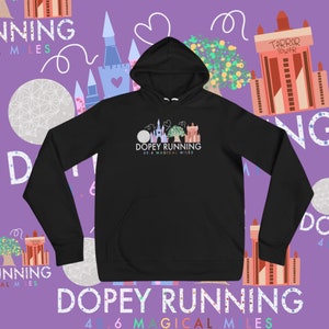 Dopey Challenge Running Unisex Hoodie, Dopey Challenge Hoodie, WDW Marathon Weekend, Dopey Runner Sweatshirt, Dopey Finisher Gift
