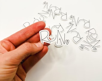 Fine Line Run with Heart Sticker, Encouraging Motivational Sticker, Water Bottle 5k 10k Half Marathon Sticker, Best Running Friend Gift