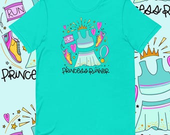 Princess Running Shirt | Hand-Drawn Half Marathon Tee