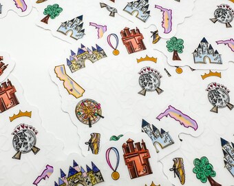 Every Mile is Magical Clear Background Running Sticker, WDW Marathon and DL Half Marathon, Coast to Coast Challenge, Castle to Castle