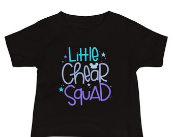 Little Chear Squad Baby Jersey Tee: Cheerleading-tröja, present