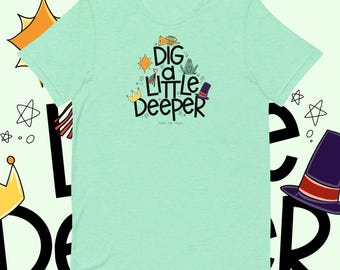 Dig a Little Deeper, Princess Frog Running T-Shirt, Tiana Inspired Running Tank Top