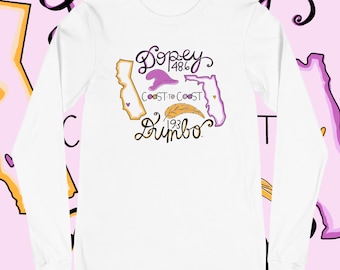 Dopey to Dumbo Challenge Long Sleeved T-Shirt, Dopey Running Shirt, Dopey Challenge, Dumbo Challenge Shirt