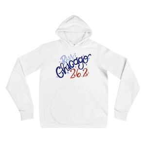 Run Chicago 26.2 Unisex Hoodie, Chicago Inspirierter Marathon Hoodie, Chicago Runner Hoodie