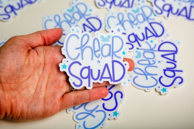 Cheer Squad Sticker Chear Squad Support for Rundisney Races Etsy