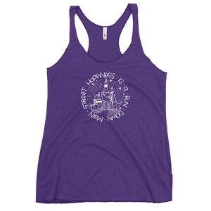 Happiness is a Run Down Main Street Women's Racerback Tank, WDW Marathon Inspired, Princess Marathon Top, Happy Runner Gift