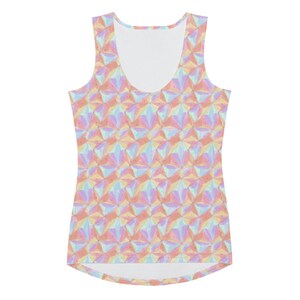 Geodesic Sphere Women&#39;s Athletic Tank Top, WDW Marathon Inspired Running Tank