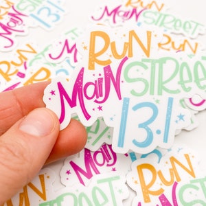 Main Street 13.1 Runner Sticker, WDW Half Marathon Inspired Runner, RunDisney Main Street Runner