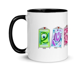 Runner Monsters Inc Inspired Mug with Color Inside