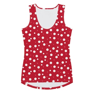 Red Minnie Polka Dot Tank Top, RunDisney Minnie Costume Top