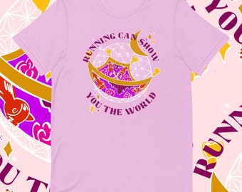 Running Can Show You the World Shirt - Princess Half Marathon Weekend - Jasmine Inspired Runner Tee