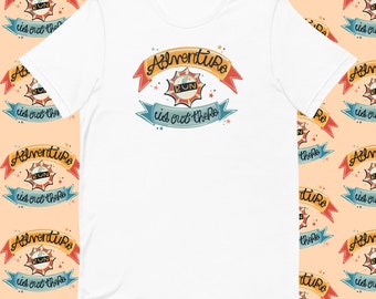 Adventure is Out There, Running Inspired 10k Shirt, Springtime Surprise T-Shirt