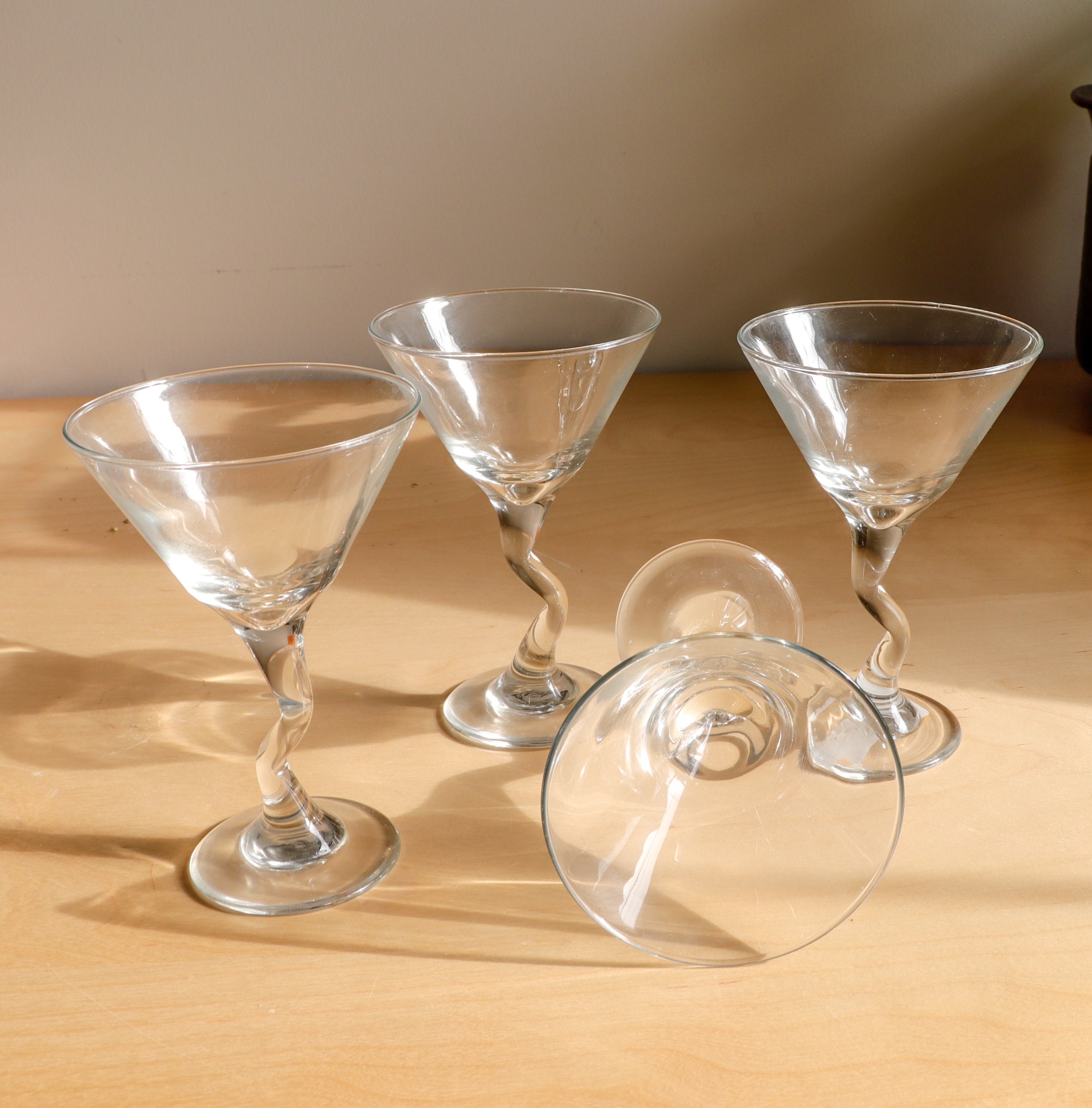 Personalized Z-Stem Martini Glasses