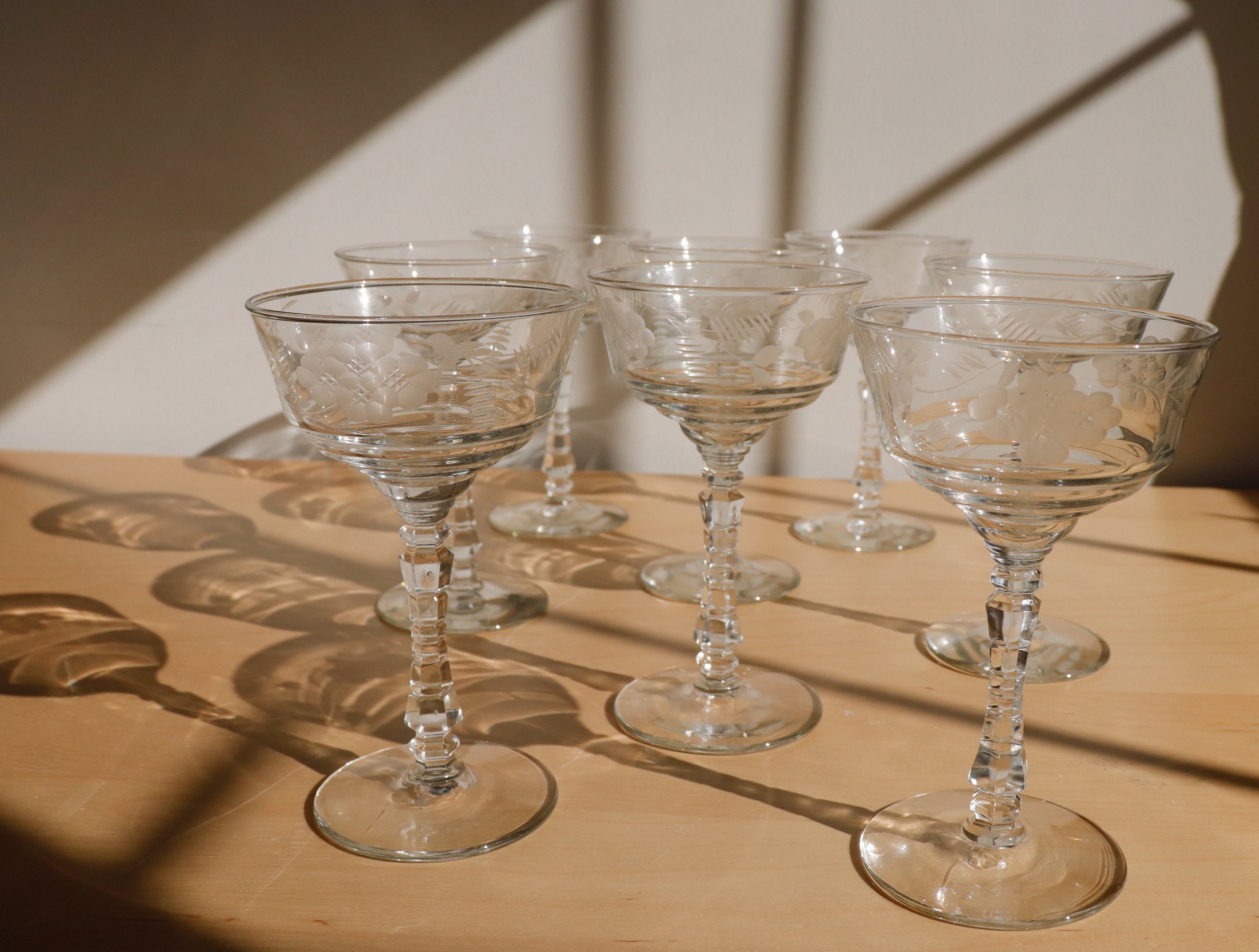 libbey etched glasses