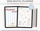 ADHD Digital Planner, 2026 GoodNotes Planner, Monday & Sunday Start iPad Planner, Monthly Weekly Daily Plan, Android Productivity Planner