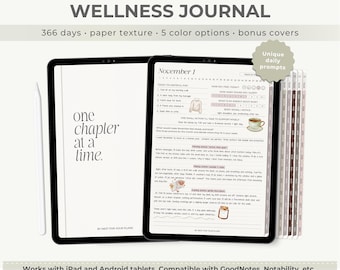 Digital Daily Journal for iPad & Android, Wellness and Mental Health Journal for GoodNotes and other note-taking apps