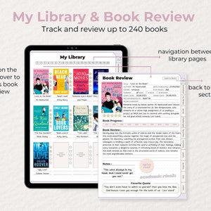 Digital Reading Journal | Pastel Reading Planner for iPad | Goodnotes ...