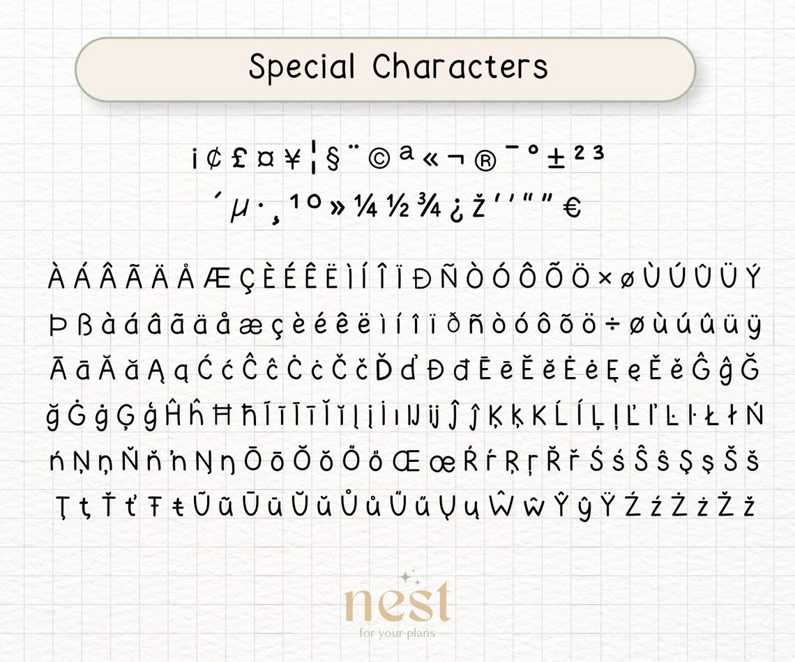 Cute Handwritten Font for Digital Notes, Planning, Journaling ...