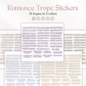 Pu&ograve; includere: Un set di 35 adesivi con i tropi romantici in cinque diversi colori pastello. Gli adesivi presentano vari tropi romantici, come "amore a prima vista", "relazione finta", "nemici che diventano amanti", "anime gemelle" e "differenza di et&agrave;".