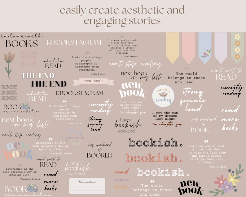 May include: A pink and beige background with text and illustrations about reading. The text includes quotes about books and reading, such as "Books don't change people. Paragraphs do." and "The world belongs to those who read."