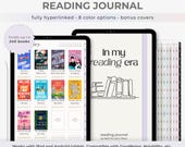 Digital Reading Journal, Minimal Reading Tracker for iPad, GoodNotes Book Journal, Android Reading Log, Book Review, Bookshelf, Notability