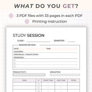 Student Planner Printable Bundle | Academic Planner | Tracker for ...