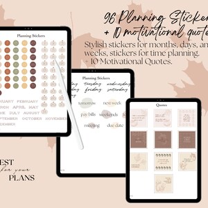 Autumn Everyday Digital Stickers Goodnotes, PNG Pumpkin Fall Stickers ...
