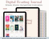 Digital Reading Journal | Classic Reading Planner for iPad | GoodNotes Reading Tracker | Android Book Journal | Book Review | Notability