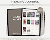 Digital Reading Journal, Paper Texture Reading Tracker for iPad, GoodNotes Book Journal, Android Reading Log, Book Review, Notability