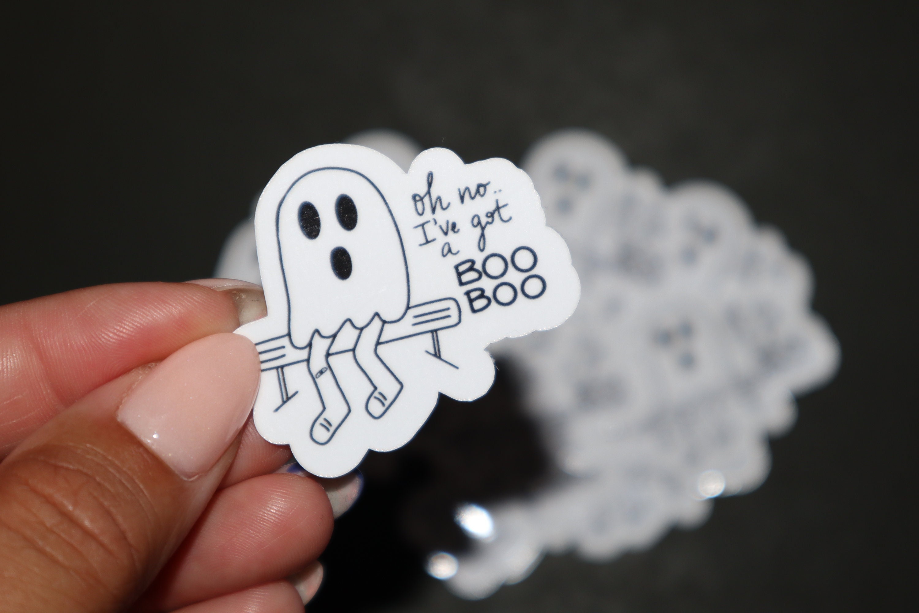 Oh no I've got a BOO BOO High Quality Waterproof Sticker! Halloween Special!