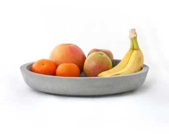 Concrete bowl decorative bowl XL large approx. 30 cm | Fruit bowl bowl concrete decoration gift for women, girlfriend or mom table decoration in concrete look