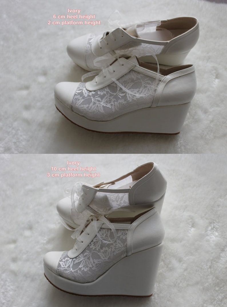 ivory wedding wedges for bride