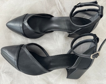 Black Low Heels, Black Shoes , Ivory Bride Shoes , Ivory , Wedding Shoes,  Black Shoes  , black bridal shoe , black wedding shoe