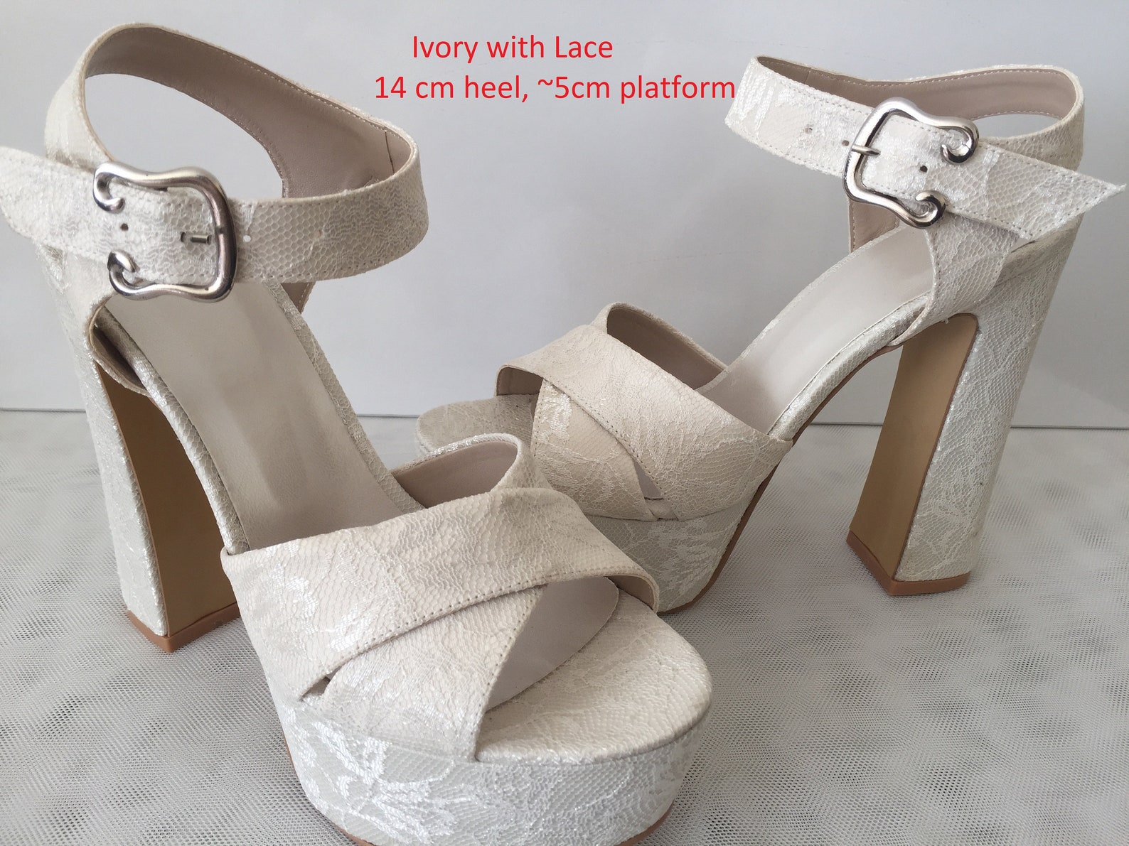 platform heels for bride