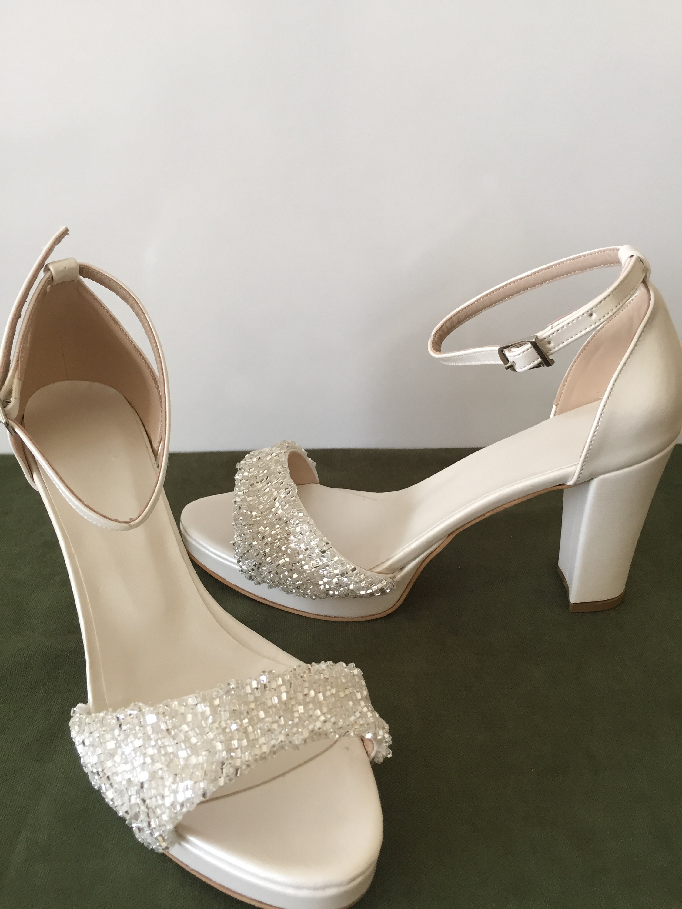 Stone Embellished Wedding Shoes Bridal Shoes Heels | Etsy