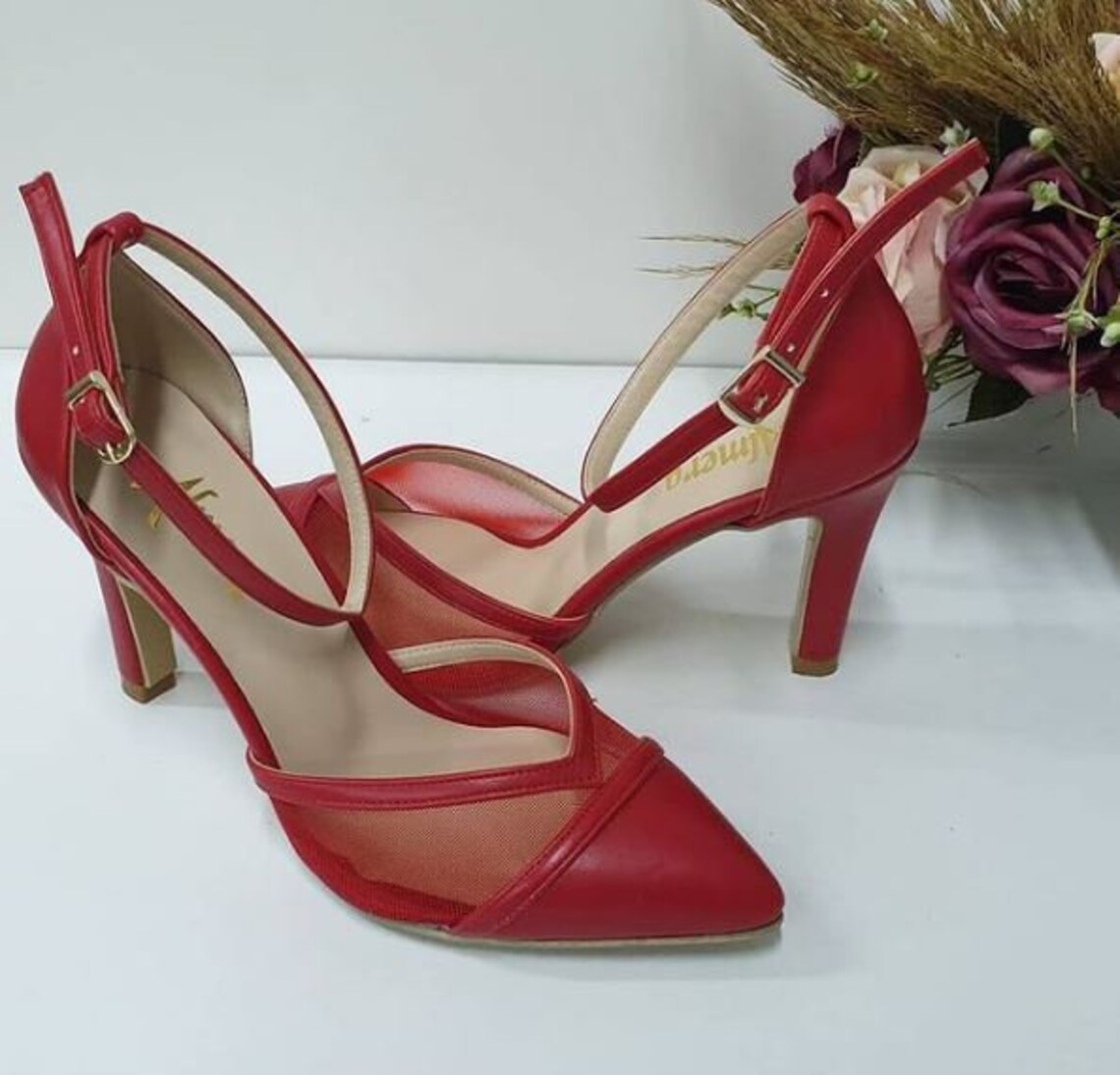 embellished low heels