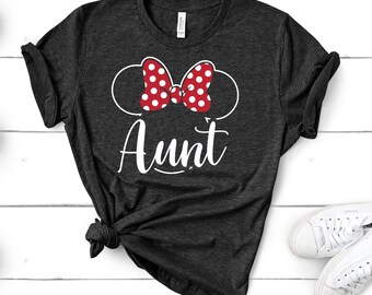 Aunt Disney Shirt Disney Shirt For Aunt Disney shirt Disney trip Aunt shirt Minnie Mouse Shirt For Aunt